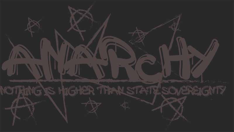 Grafika na koszulkę „Anarchy – Nothing is Higher than State Sovereignty” – Dla fanów buntu i niezależności