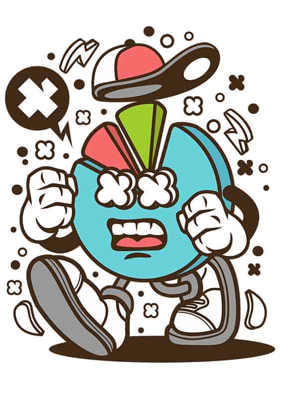 Grafika na koszulkę "Business Icon" – Wykres w stylu ulicznym