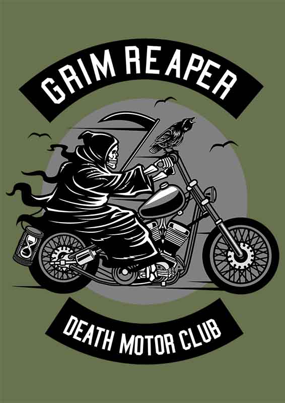 Grafika na koszulkę - Grim Reaper Death Motor Club