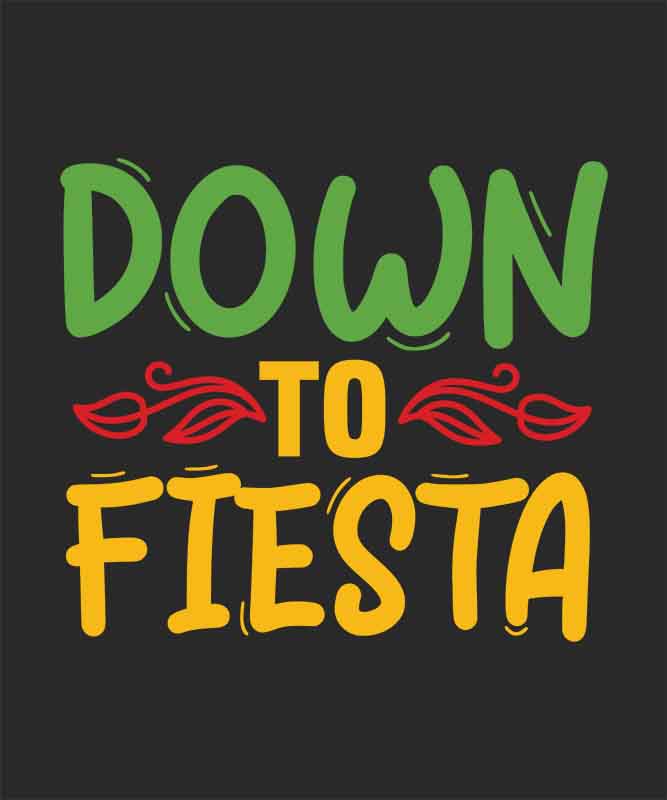 Grafika na koszulkę - Down to Fiesta, Meksykańska Fiesta