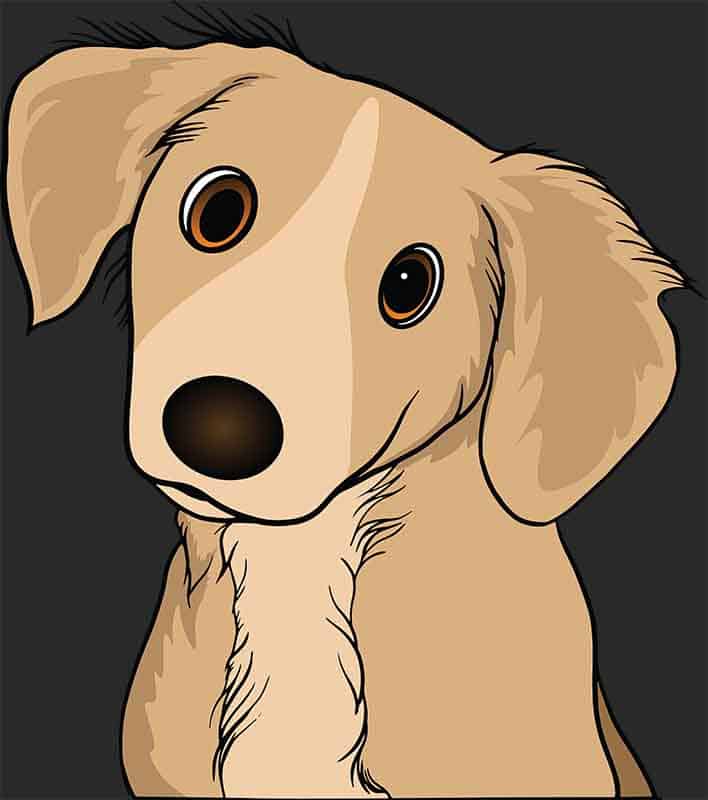 Grafika na koszulkę - Uroczy Piesek, Słodki Psiak