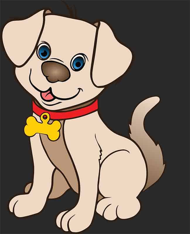 Grafika na koszulkę - Uroczy Piesek z Medalikiem, Radosny Psiak