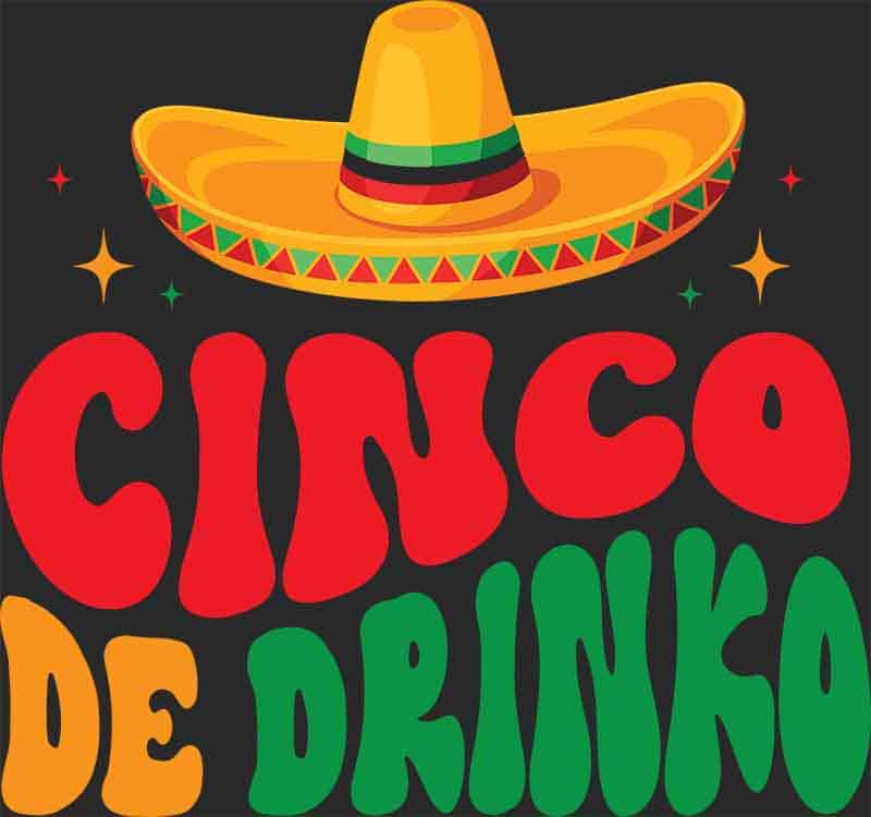 Grafika na koszulkę - Cinco de Drinko, Meksykańska Fiesta