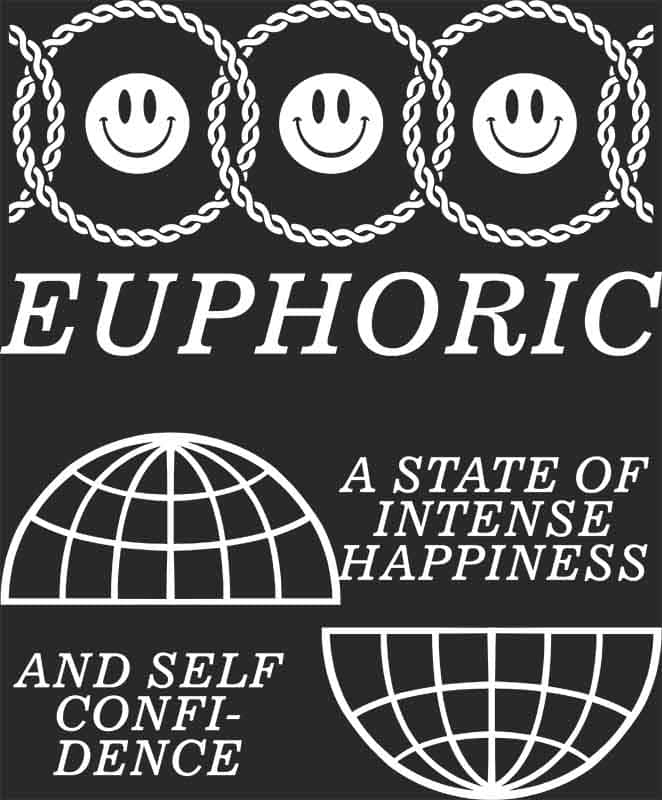 Grafika na koszulkę - Euphoric, Stan Euforii