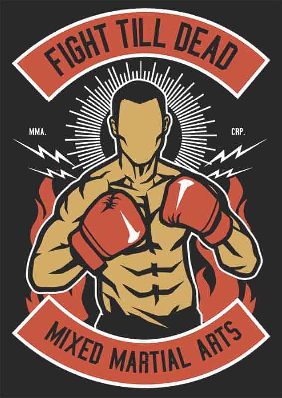Grafika na koszulkę - Fight Till Dead: Mixed Martial Arts