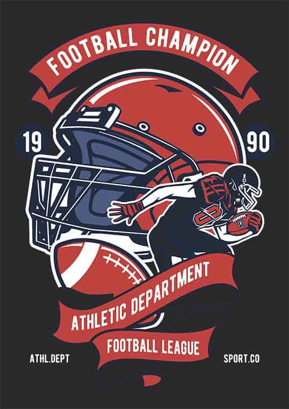 Grafika na koszulkę Football Champion - Liga Futbolowa, Athletic Department